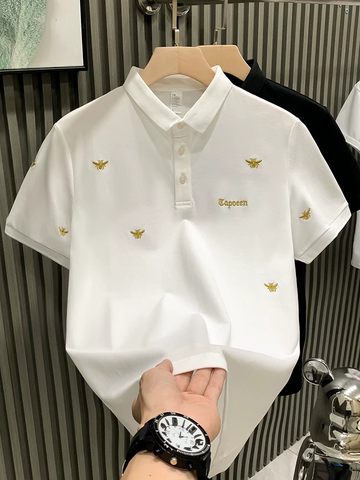 LuxeHive Embroidered Polo T-Shirt