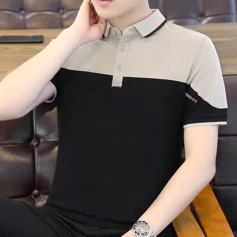 Vintage Refined Dual-Shade Polo T-Shirts